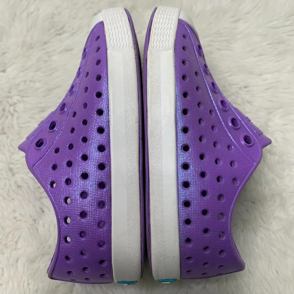 Native Purple Slip-On Water Friendly Toddler Shoes